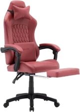  OHA Gaming Chair Computer Chair with Footrest and Lumbar Support,  (Red)