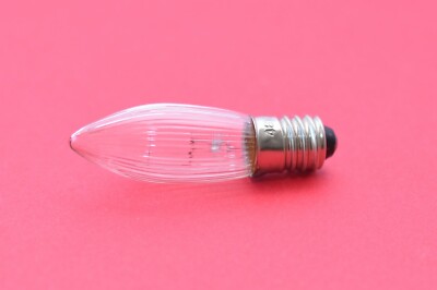 3x Hellum Riffelkerzen für 10 Brennstellen, 23 V / 3 W / E10, Topcandle Bulbs