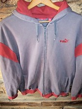 Puma Full Zip Hoodie Size Medium Classic Look Warm 
