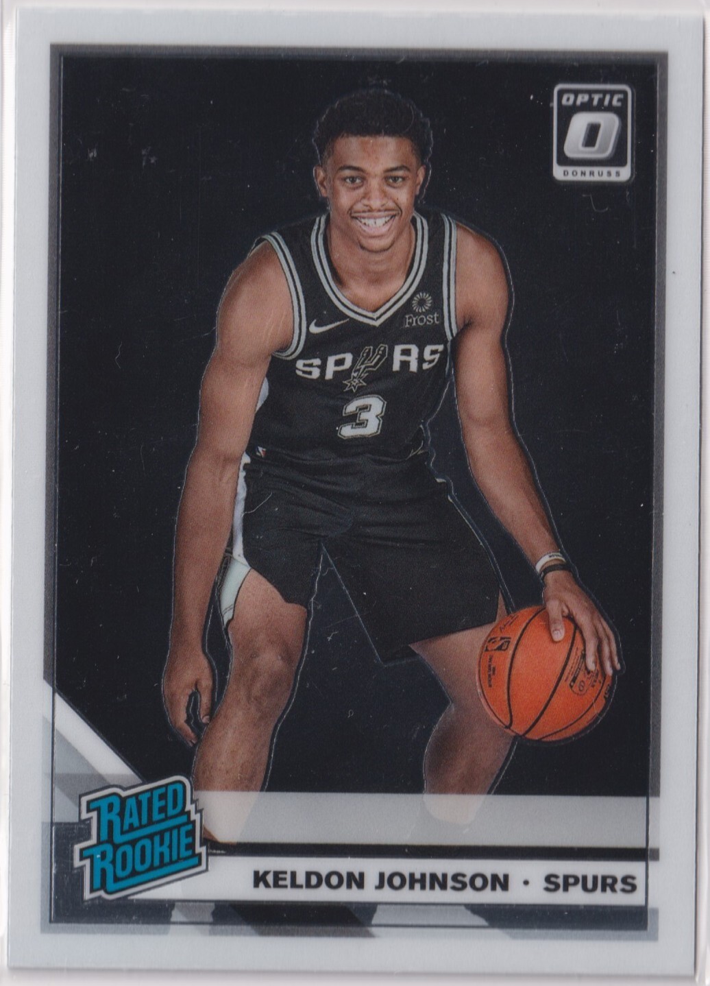 Keldon Johnson 2019-20 Panini Donruss Optic Base Rated Rookie Card #186
