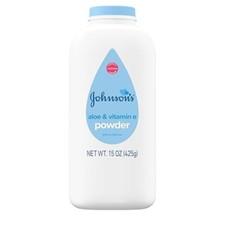 Johnson's Baby Powder, Naturally Derived Cornstarch with Aloe  Vitamin E, 15 Oz