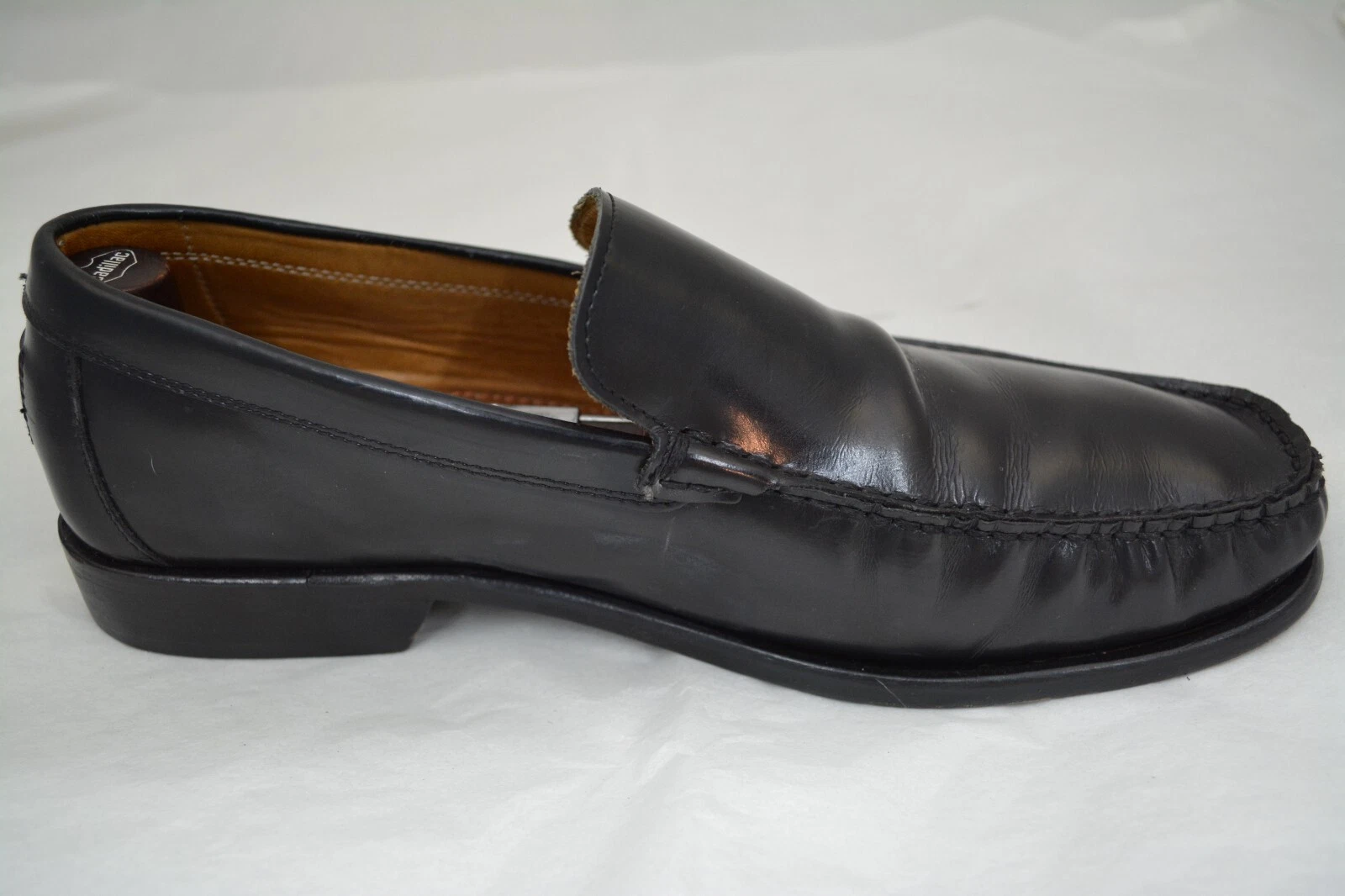 Scarpe eleganti uomo COACH nere in pelle con slip on taglia 9 D ITALIA