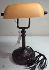 Torchstar Amber Glass Bankers Desk Lamp Antique Desk Lamps Retro DEFECT