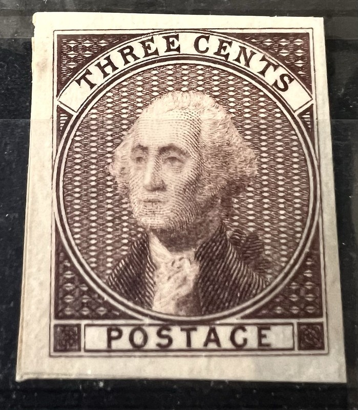 11-E5a Brown Bradbury Wilkinson 1851 3c Essay CV $1250