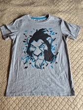 Disney's Lion King Boy's L T-Shirt Scar Gray Blue