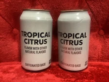 Tropical Citrus Caffeinated Base Starbucks Energy 12oz each Lot of 2 Collectors