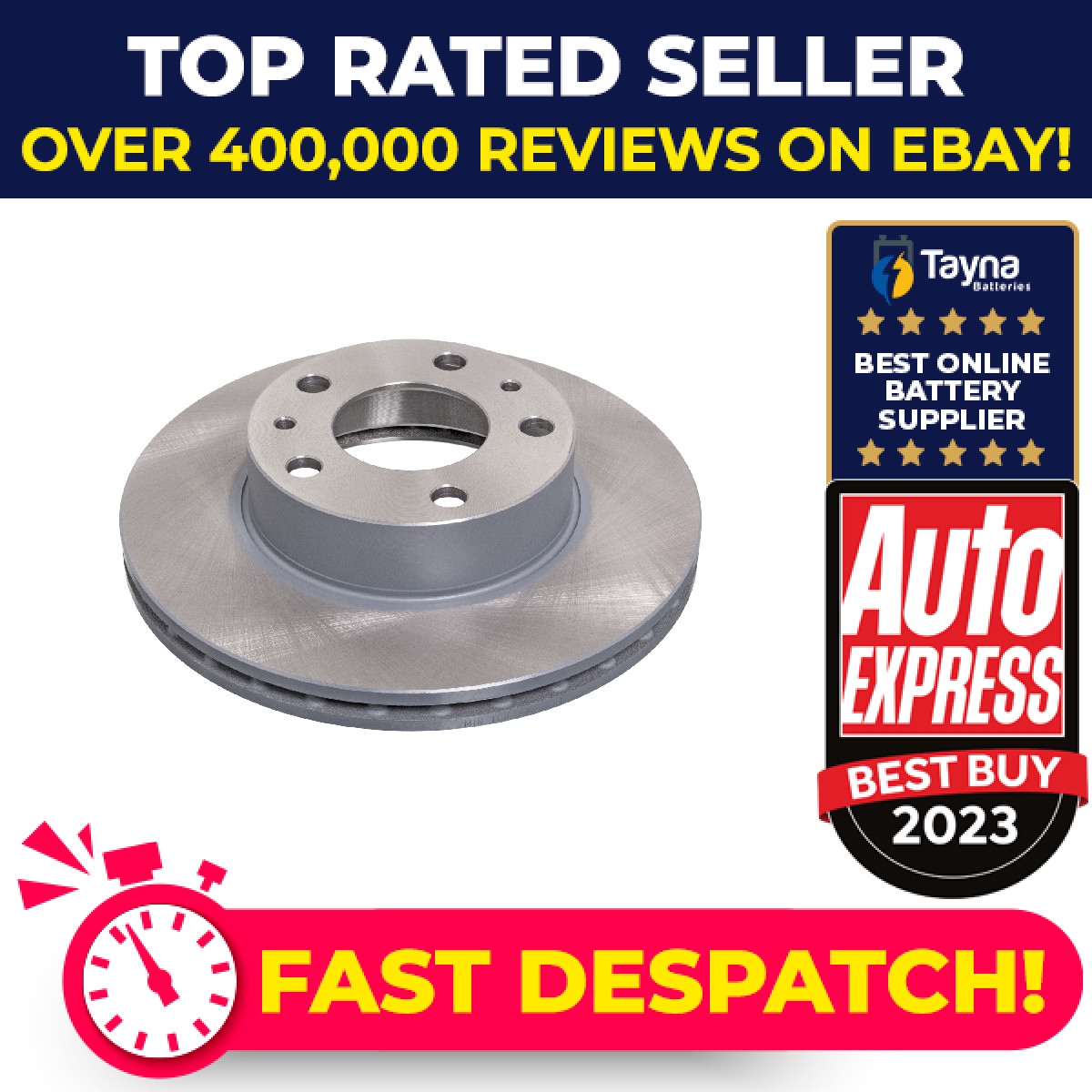 2x Brake Discs Pair Vented fits FIAT DUCATO 230, 244, 250 Front 1994 on 280mm