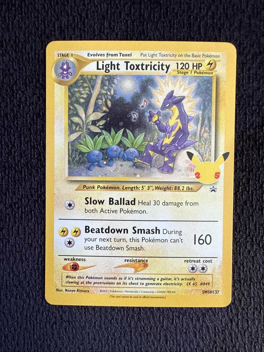 Light Toxtricity Pokémon TCG Cards for sale | eBay