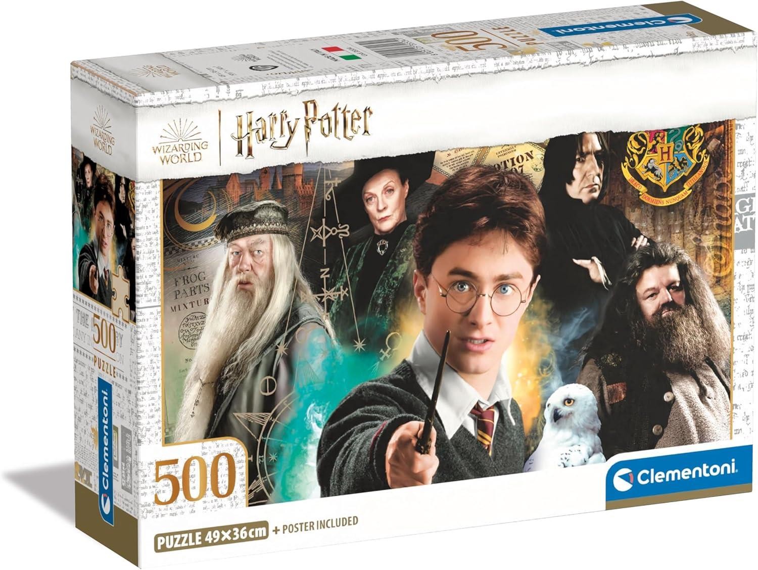 Clementoni Jigsaw Puzzle Harry Potter 500 Pieces - Poster Included, Puzzle For Adults 14-99 Years, Gift For Men/Women, Hogwarts, Made In Italy, 35534 - Image 2