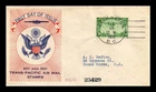 DR JIM STAMPS US COVER TRANS-PACIFIC AIR MAIL 20C FIRST DAY ISSUE SCOTT C21