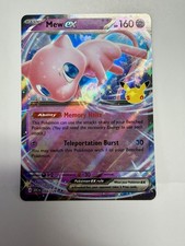 Pokemon Mew ex 066/128 30° Anniversario 30 Timbro Pikachu Holo Card 2026