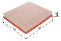 Luftfilter Bosch F 026 400 596 Filtereinsatz FüR FZ Custom V362 Tourneo FY Ford