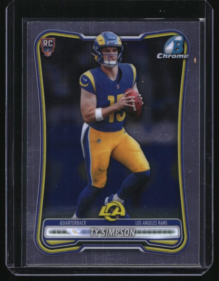 2026 Bowman Chrome Ty Simpson #BCV-102 Ty Simpson RC #BCV-102 Rams