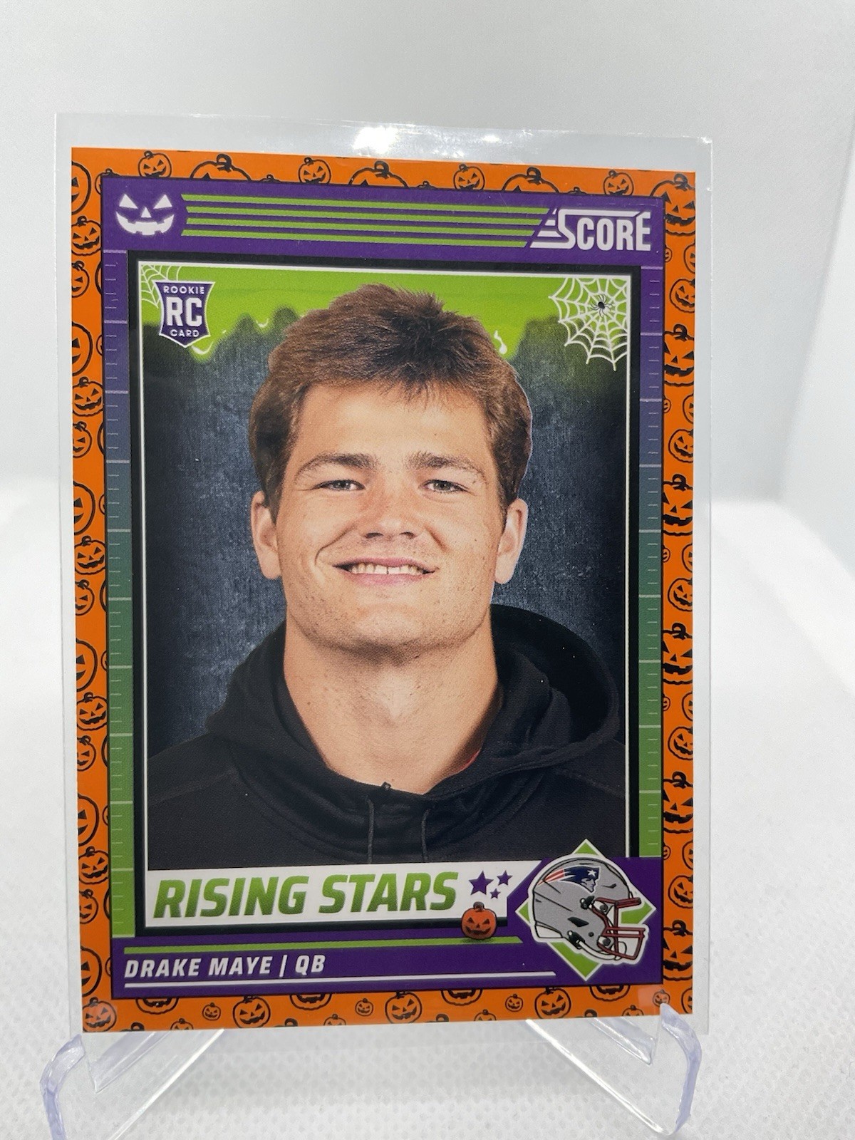 2024 Panini Score-A-Treat - Rising Stars Drake Maye #17 Orange Pumpkins (RC)