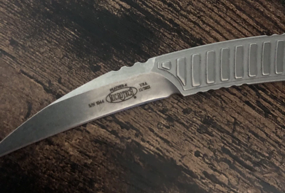 Microtech Feather-K Karambit EDC - Ótimo para autodefesa de baixo perfil - Usado - Imagem 3 de 4