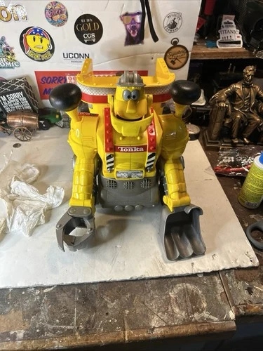 Vtg 2000 Toy Hasbro Tonka Electronic Tucker My Talking Truckbot Working Yellow