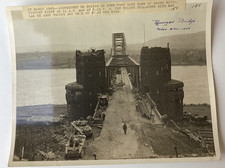 Remagen RR Bridge East Side of Rine River Photograph 17 March 1945