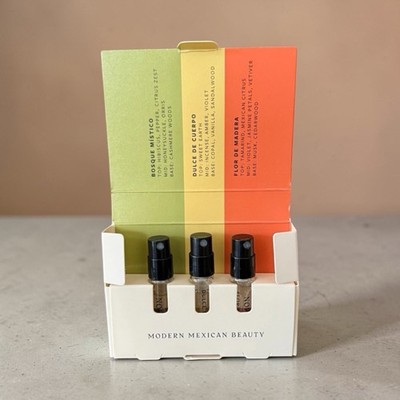 Nopalera Fragrance Trio EDP Sample Set 2ml Each Bosque Dulce Flor