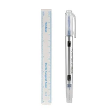 Semi Permanent Makeup Eyebrow Tattoo Marking Positioning Pen + Measuring Ruler A