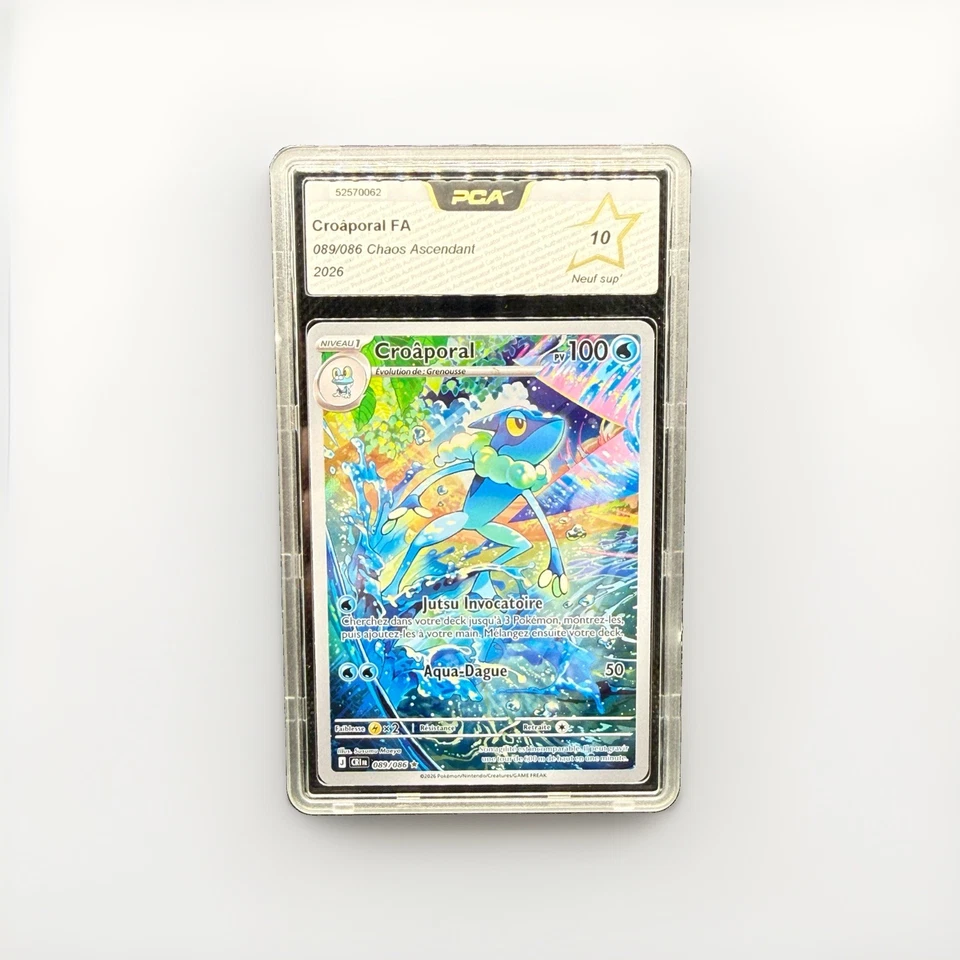 Pokémon JCC Croâporal Full Art 089/086 Chaos Ascendant FR PCA 10 2026 - Photo 1/1