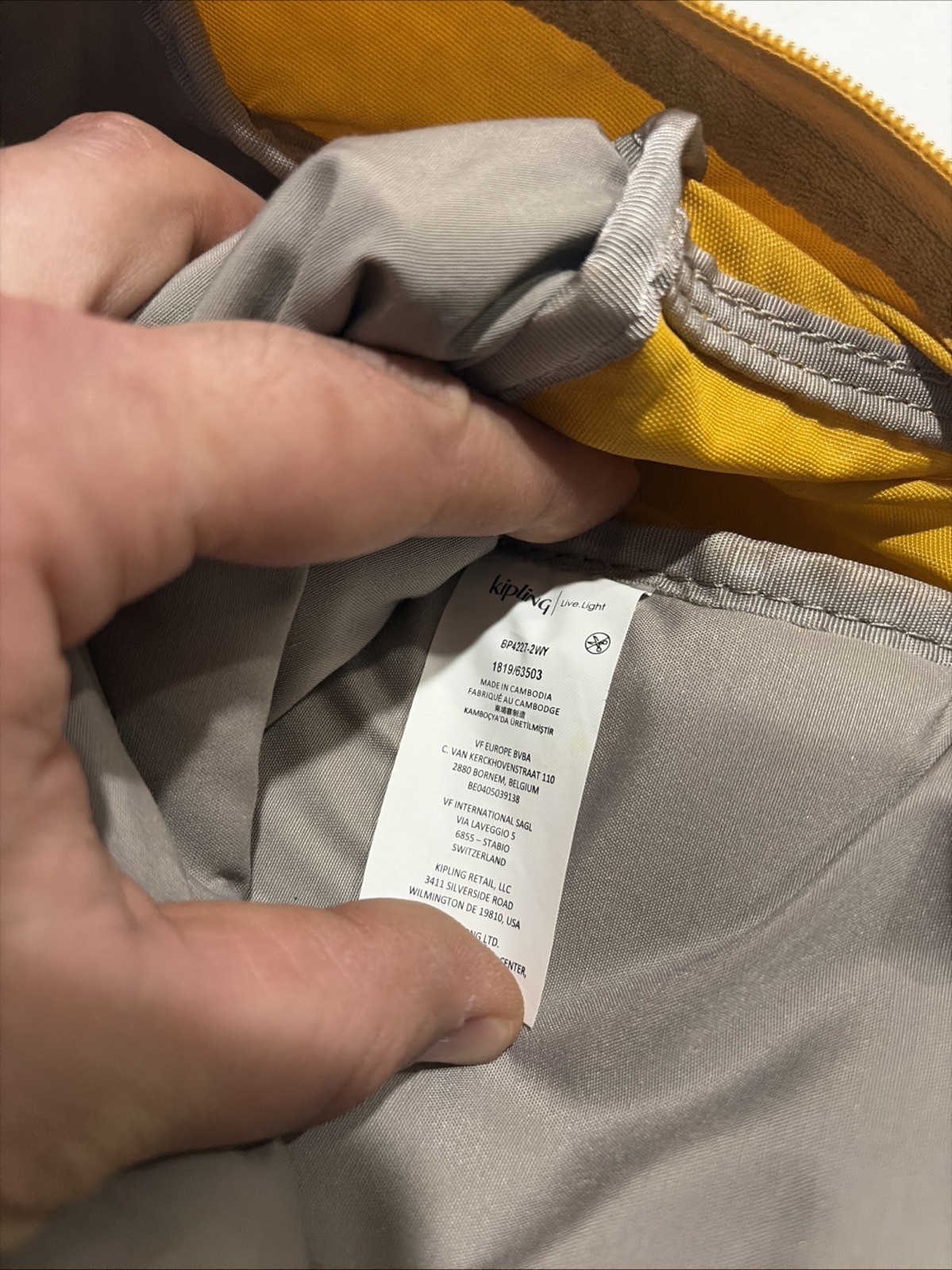 Kipling Back Pack Live Light Monkey Yellow 14” - image 15