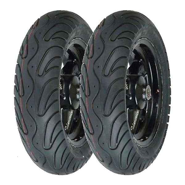 TYRE PAIR VEE RUBBER 3.50-10 56J + 3.00-10 50J VRM134