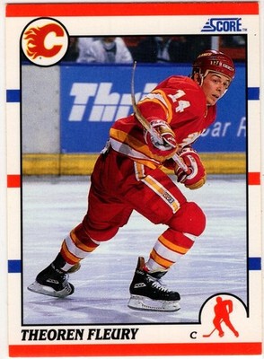 1990 Score Hockey Theoren Fleury No. 226 Calgary Flames
