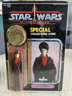 Star Wars Kenner  Imperial Dignitary The Power of the Force 92 Back 1984