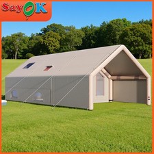 Canvas Bell Yurt Tents & Inflatable Tent for Camping, Waterproof Glamping Tent