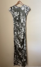 Reformation Birch Dress Silk Willow Green Size 2