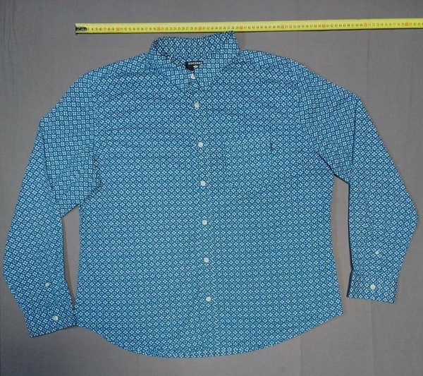 Men Dockers Shirt Navy Cotton 44 / XXL / 52