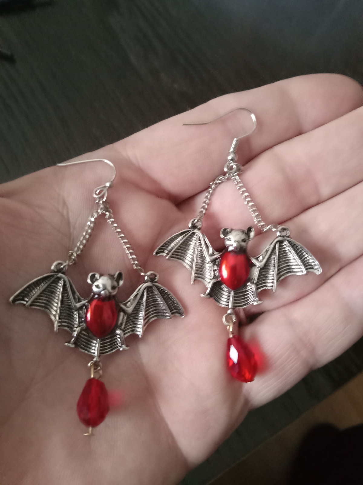 Gothic Style Bat Earrings - image 8