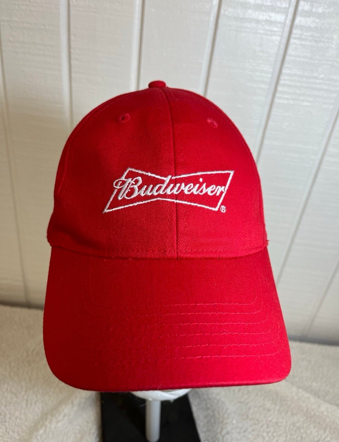 Budweiser SnapBack Red Hat Bundle (2) Adjustable … - image 3