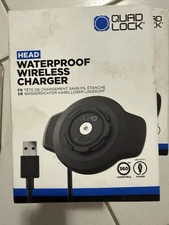 Quad Lock Motorcycle Waterproof Wireless USB Charger Phone Head