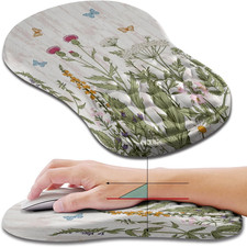 Ergonomic Mouse Pad Wrist Support, Wrist Rest Mousepad for Carpal Tunnel Pain Re