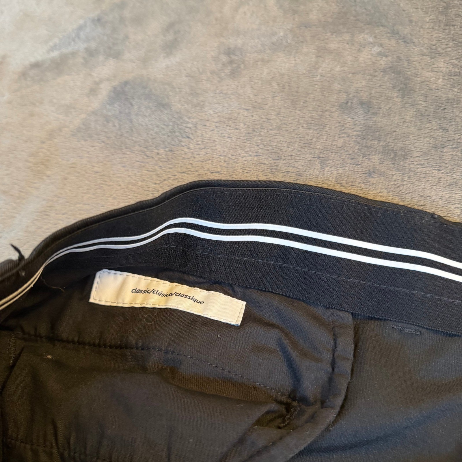 Amazon Essentials Black Flat Front Classic Fit Sh… - image 4