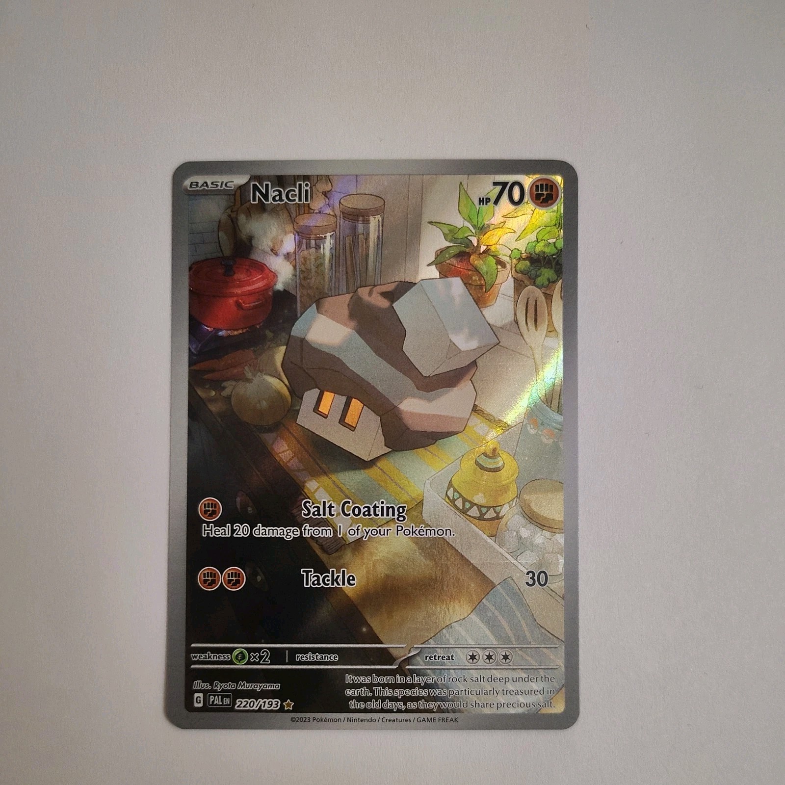 Pokémon TCG Nacli - 220/193 (Paldea Evolved) - Illustration Rare NM MINT