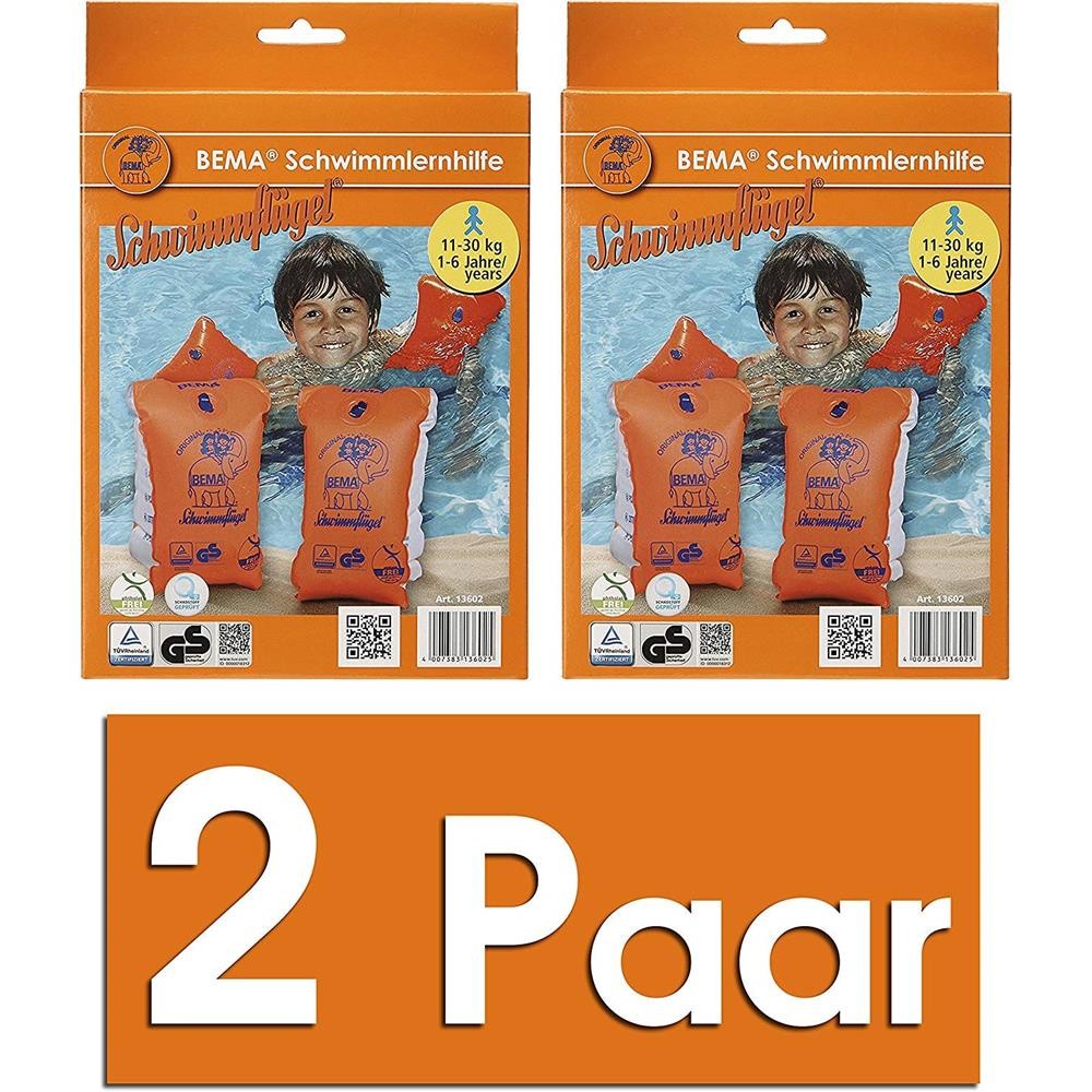 2 Paar Bema 18001 Schwimmflügel апельсиновая масса: 0,1 - 6 кг, 11 - 30 кг
