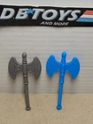 Vintage He-man Heman Battle Axe Weapon Part LOT of 2 MOTU Taiwan 1981 - NICE