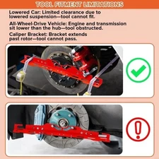 Heavy Duty Wheel Alignment Tool Kit - Compact Hub Measurement Tool for Vehicles