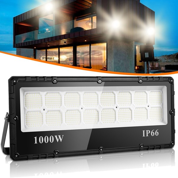 1000W 100000LM Led Fluter Flutlicht AußEn Strahler Scheinwerfer Garten Kaltweiß-image