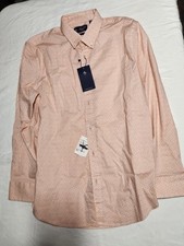 Original Penguin Men's Dress Shirt 15-15.5 -32/33 SLIM FIT Coral Floral NWT