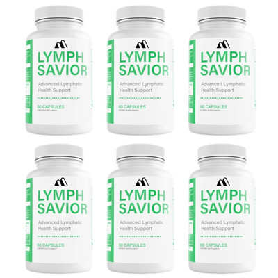 Lymph Savior Lymphatic Health Support Dietary Supplement 60 Capsules Bundle of 6