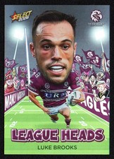 2026 NRL SELECT HEROES LEAGUE HEADS CARD -[MANLY SEA EAGLES]- LH49 Luke BROOKS