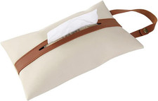 Tissues Box PU Leather Facial Paper Storage Case Rectangular Organizer Holder De