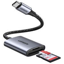 SD Card Reader, USB C Card Adapter with Dual-Slot for Mirco SD/SD