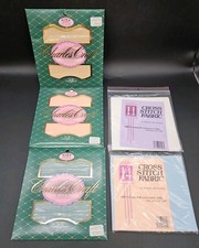 Cross Stitch Fabric Charles Craft Aida 12" X 18" New All Cotton Lot of 5