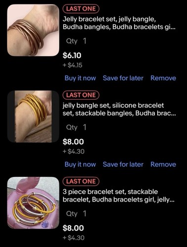3 Bracelet Sets: Rose Gold, Gold, Tri-color