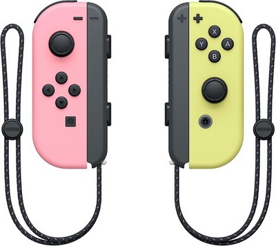 Official Joy Cons Pastel Pink / Pastel Yellow for Nintendo Switch