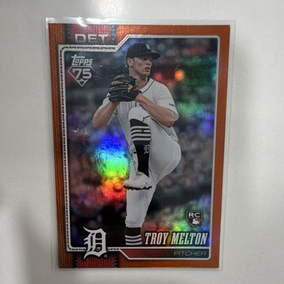 #ad #ad 2026 Topps Troy Melton RC 25 Orange Foil Detroit Tigers $65.00